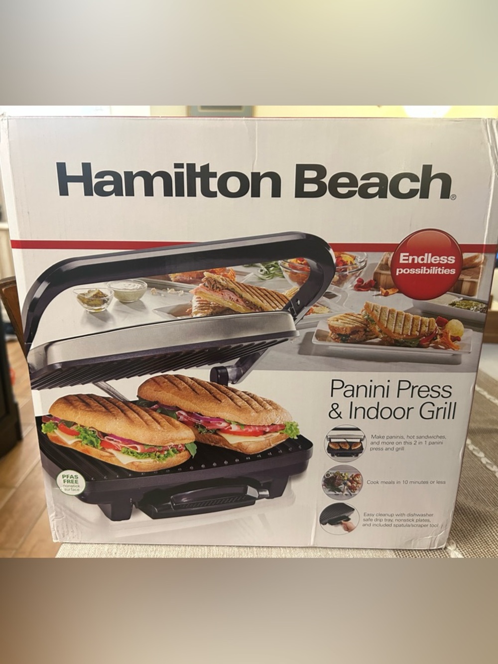 Hamilton Beach Panini Press & Indoor Grill